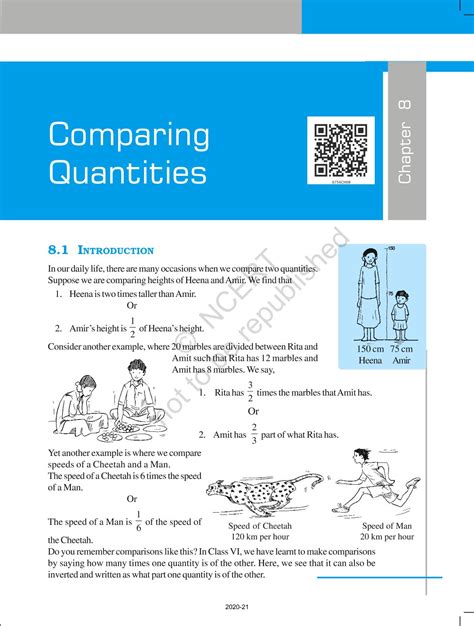 comparing quantities class 7 textbook pdf
