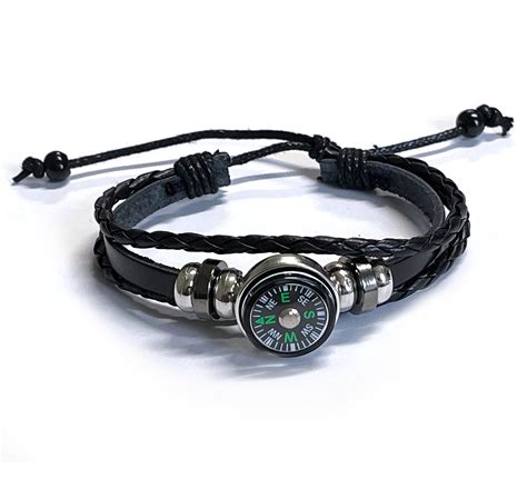 Compass Bracelet Black