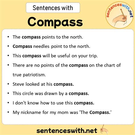 Compass Sentence Examples