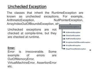 compile time exception example