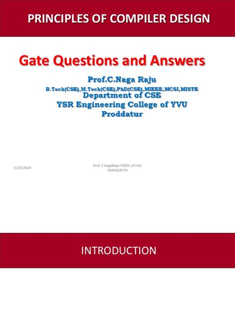 Download GATE Computer Science Engg Short Notes For