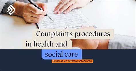 complaints procedure health and social care