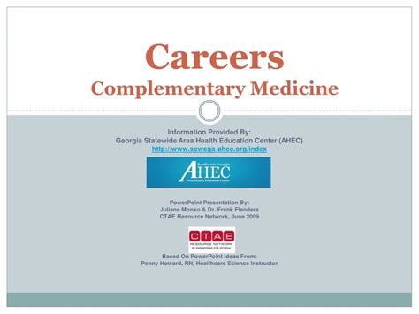 Complementary Medicine Careers