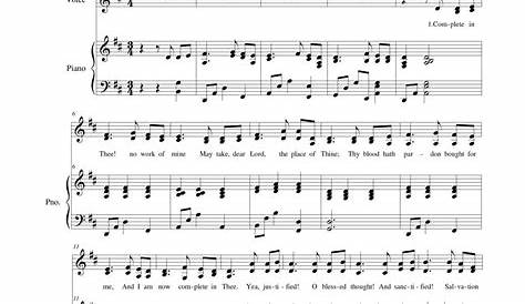 Complete in Thee sheet music for Piano download free in PDF or MIDI