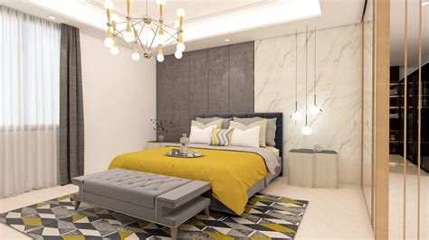 Wood Textured Bedroom Interior Design with Warm Neutral