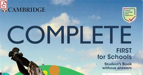 complete first for schools student's book with answers second edition