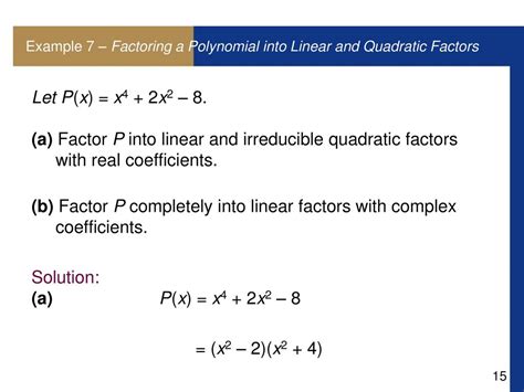 Complete Linear Factorization