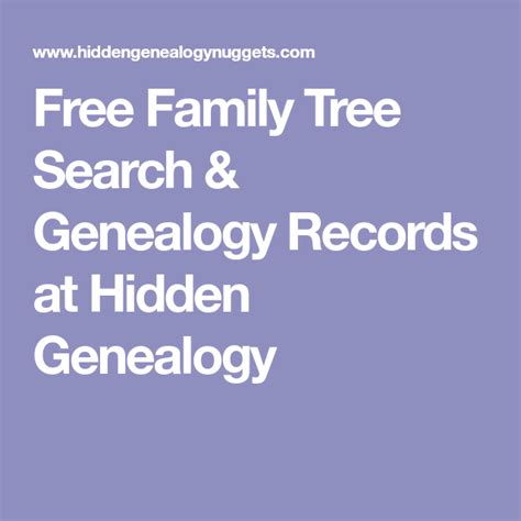 completely free family tree finder