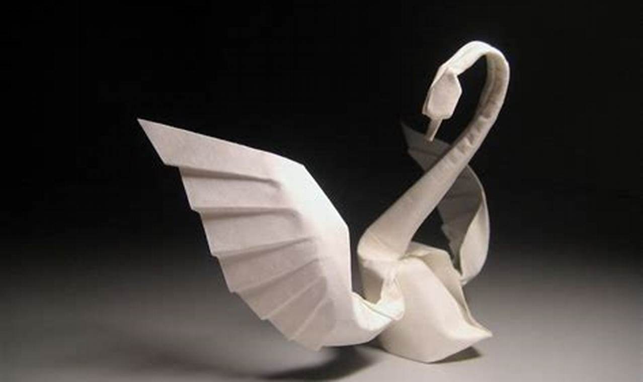complex origami swan