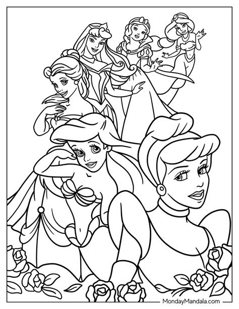 Complex Disney Princess Coloring Pages