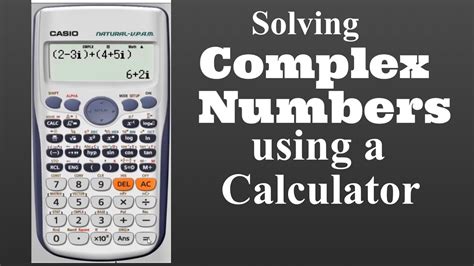 Complex Number In Calculator