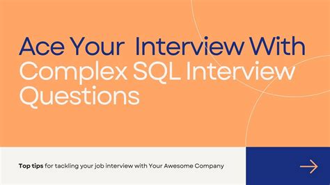 complex sql interview questions