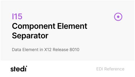 Component Element Separator Edi