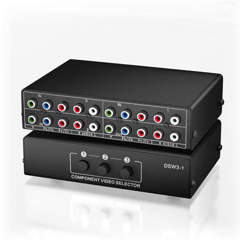 4 Port Component Video Switch with RS232 Video Switchers