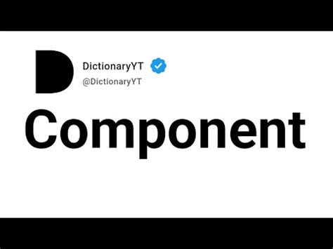 components meaning in marathi