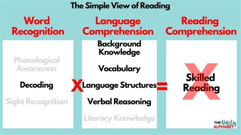 components related to language comprehension side of the simple view of reading