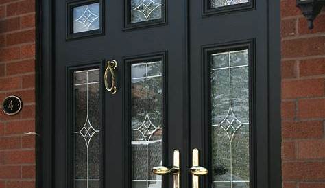 Modern Black Front Door Composite door, Composite front