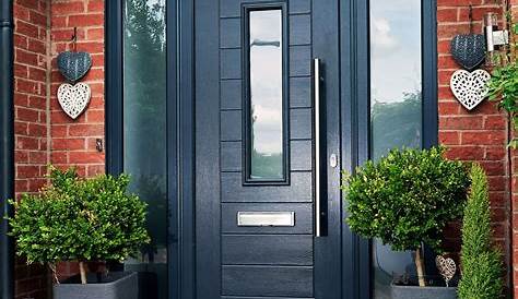 Modern Black Front Door Composite door, Composite front