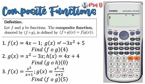 Composite Functions Calculator Domain Of Function Dominaon