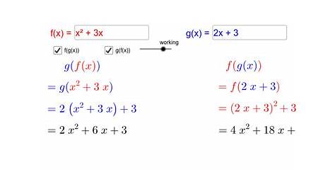 Composite Functions Examples And Solutions Function Example 1 YouTube