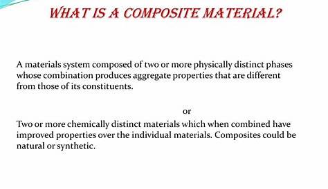 Composite Materials PowerPoint Slides