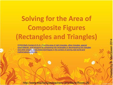 Composite Figures Rectangles And Triangles