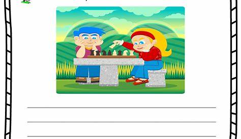English Picture Composition Worksheets Grade 1 - SBLOGSTORY
