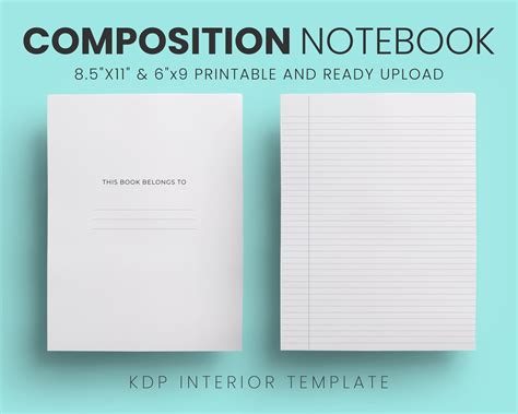 Composition Notebook Interior