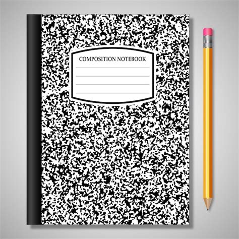Composition Notebook Vector Image