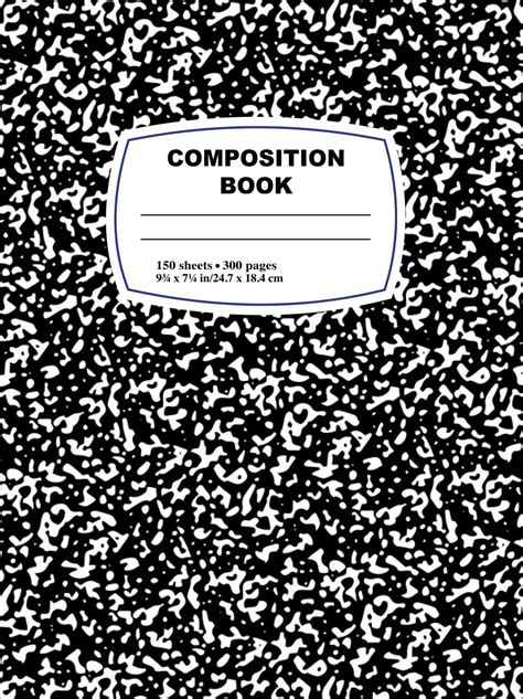 Composition Notebook With Design
