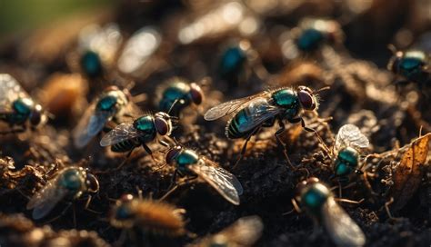 Compost Bin Has Lots Of Flies