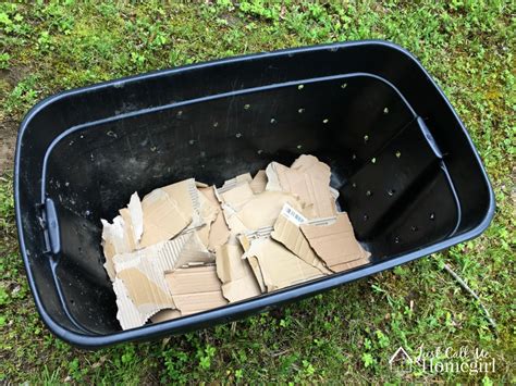 Compost Bin Out Of Tote
