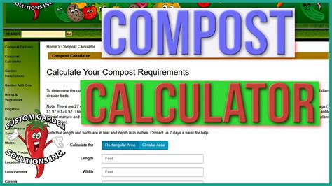Compost Calculator For Lawn