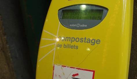 Composteur de billets SNCF Trains 160