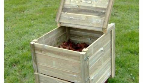 Composteur de jardin en bois, 400 litres en pin traité