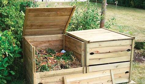 Composteur en bois avec accès direct 356 litres, vente