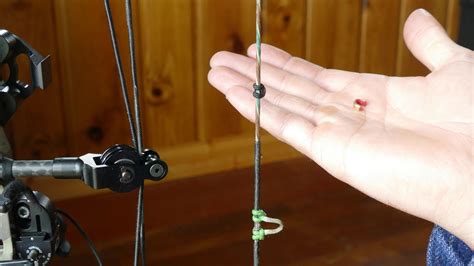 Compound Bow Kisser Button Installation