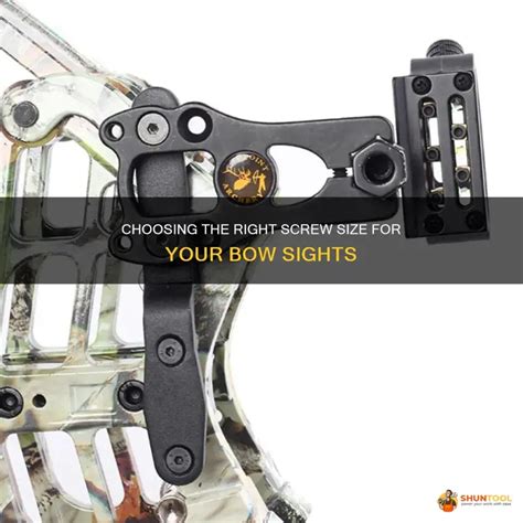 Compound Bow Sight Screw Size