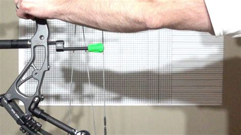 Compound Bow String Stop Setup