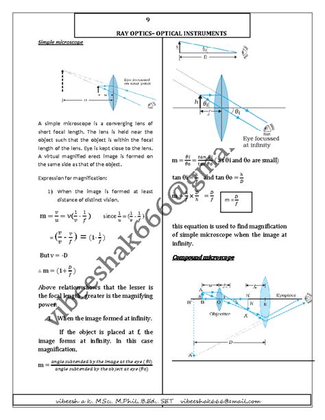 Compound Microscope Derivation Pdf