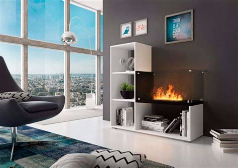Comprar Mueble Saln Con Chimenea Bioetanol