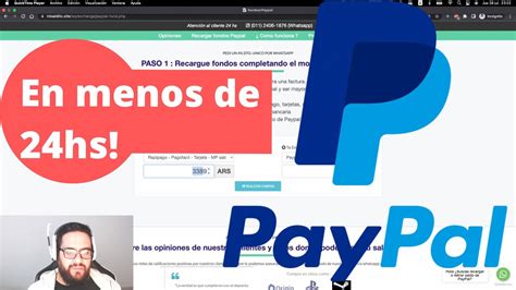 comprar saldo paypal argentina