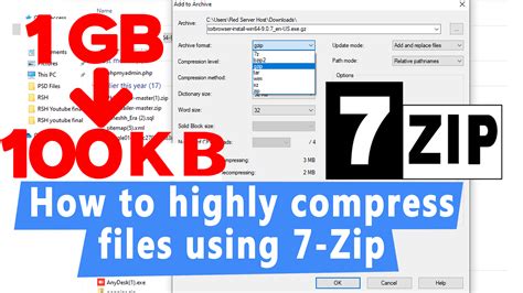 compress zip file size online free