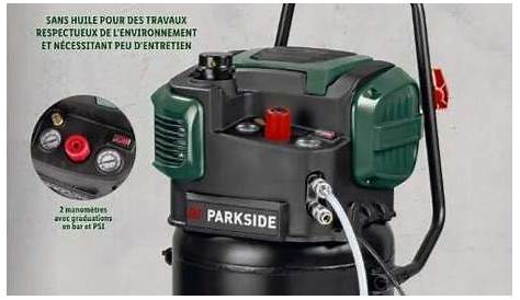 Compresseur ParkSide PKO 500 A2 (2,5cv, 10 bars, 50 L
