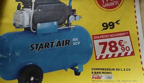 Compresseur 50l Startair 50L D'air 3.0HP 14.6CFM 116PSI 2.2kW
