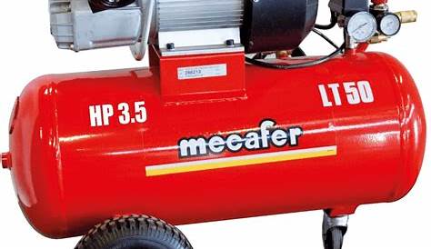Compresseur Mecafer 50 Litres Lubrifié 3,5 HP MECAFER