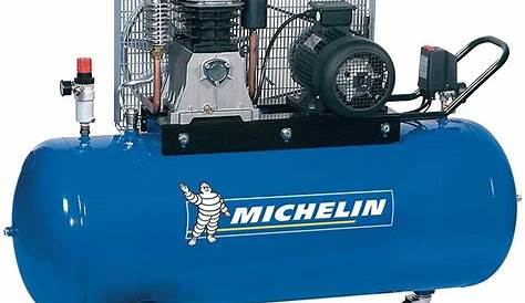 Michelin Compresseur 200l Courroie 3cv 10 Bars 230v Mcx