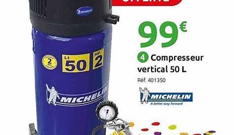 Offre Compresseur Vertical 50 L Michelin chez Mr Bricolage