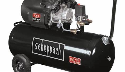 Compresseur Scheppach Black Edition 100l Icaverne 3 Cylindres