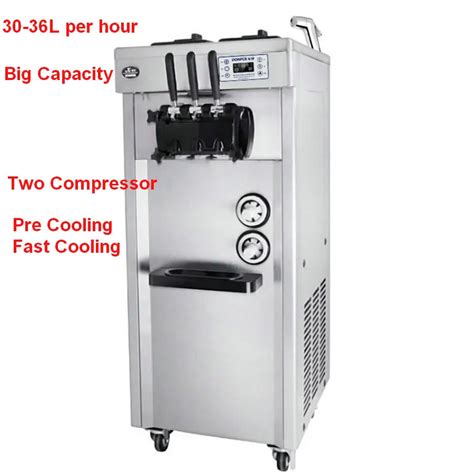 freight free CE fried ice cream machine,double compressor fried ice machine, single square ice